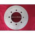 Brake disc,/ brake rotor with cross drilled and slotted